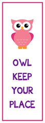 Owl Keep Your Place : Pink