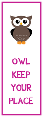 Owl Keep Your Place : Violet