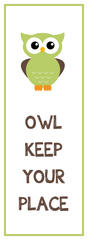 Owl Keep Your Place : Green